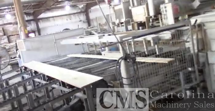 Used Paul AB920 Rip Saw with Infeed & Outfeed