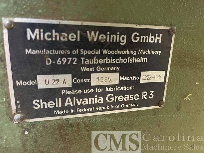 Used 1985 Weinig U-22A Moulder