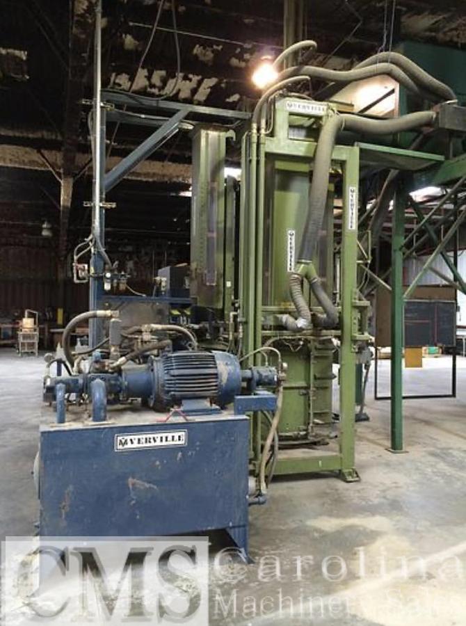 Used Verville VP400 SHaving Compression Bagger with Auto Bag Feeder