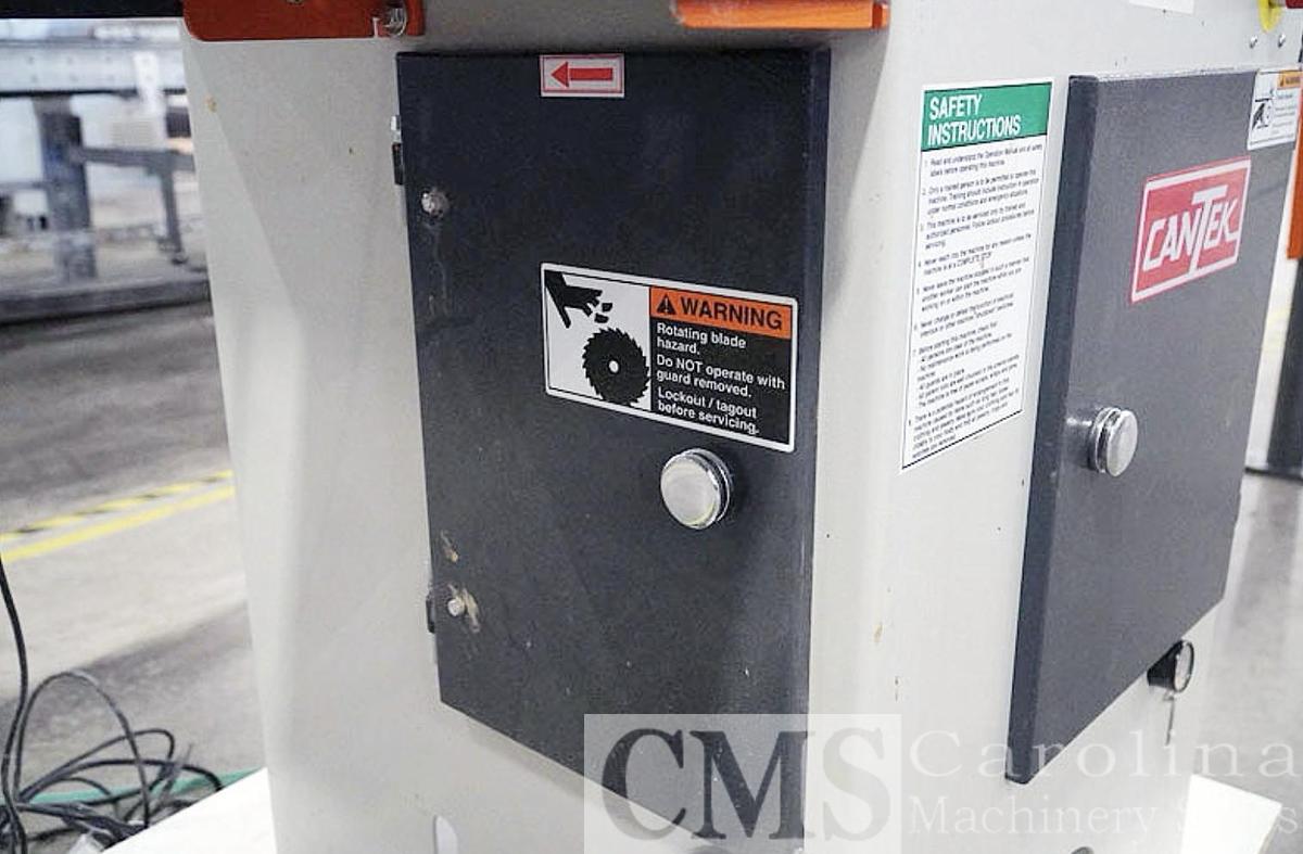 Used Cantek Chop Saw with Infeed