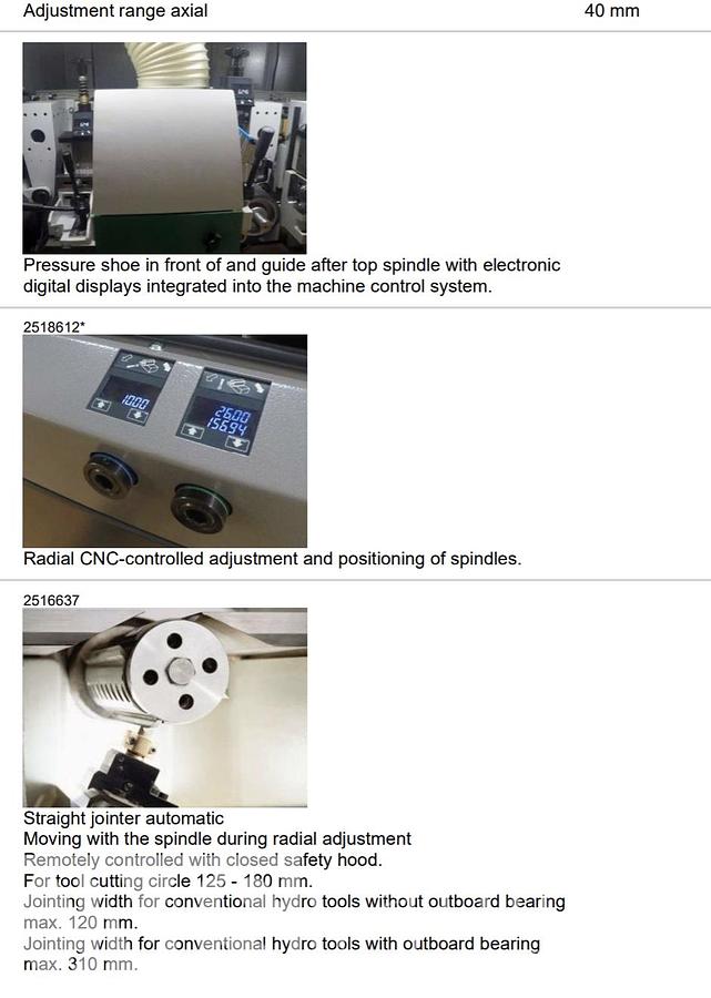 Used Weinig Hyrdomat 3000 Moulder with Infeed System