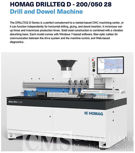 Used 2020 Homag Drillteq D200