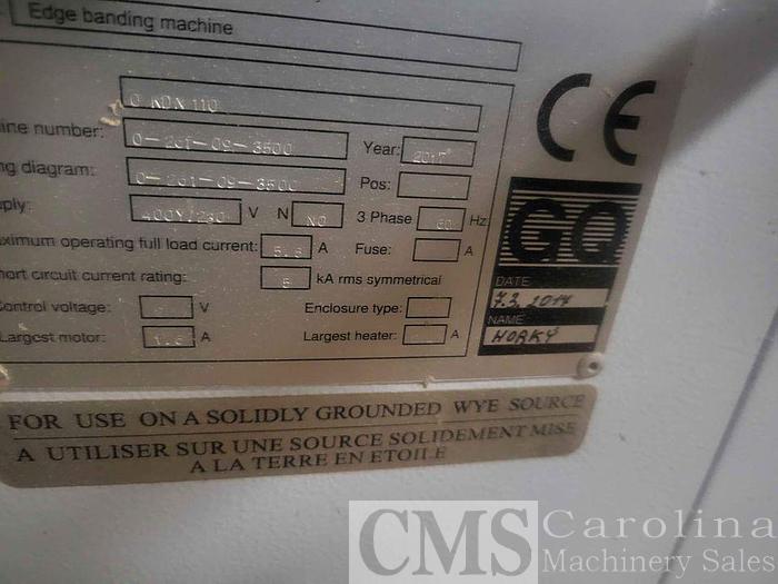 Used 2017 Brandt Ambition 1110 Edgebander