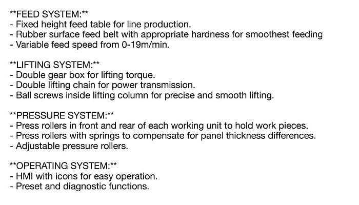 Woodtech Wide Belt Sanders