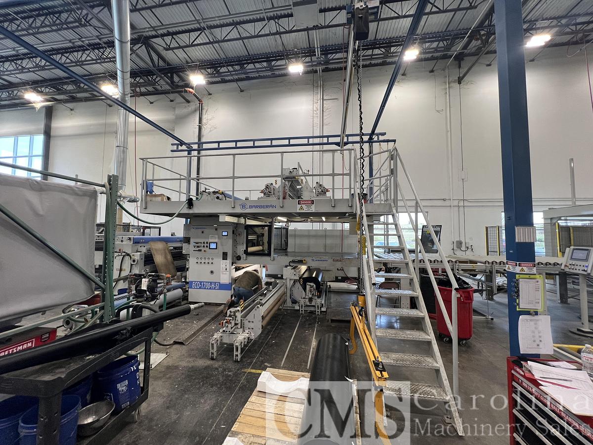 Used 2020 Barberan Top & Bottom Laminating Line with Biele Automatic Infeed/Outfeed System