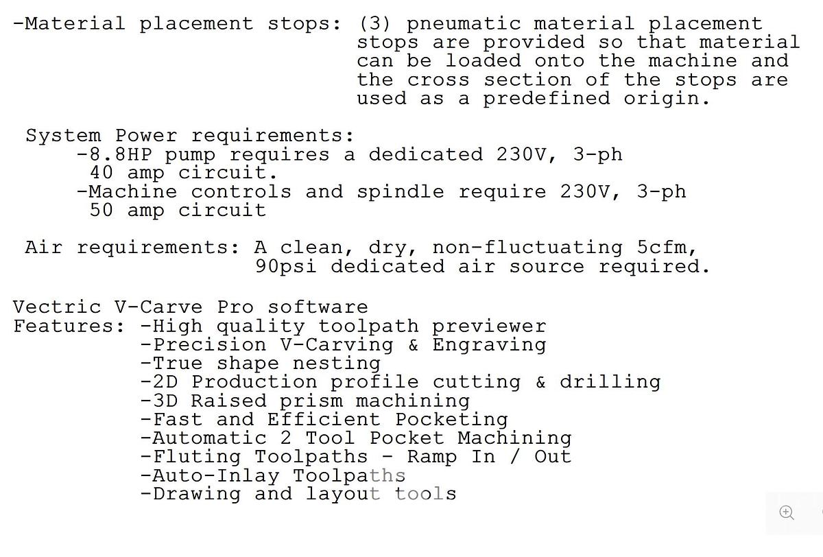 Used Techno Model 60120 HDS CNC Router