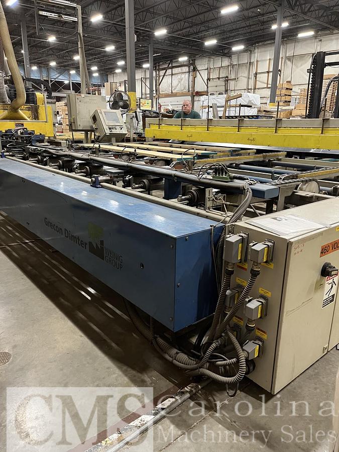 Used 2004 Progressive Systems Optimizing Rip Saw with ValueRip Infeed/Outfeed