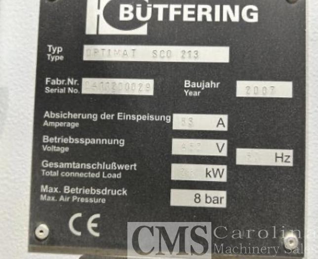 Used 2007 Butfering SCO213 Diamond CE 53" Sander