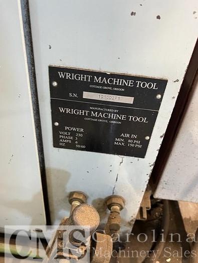 Used Wright Machine P1 Talon CNC Bandsaw Grinder