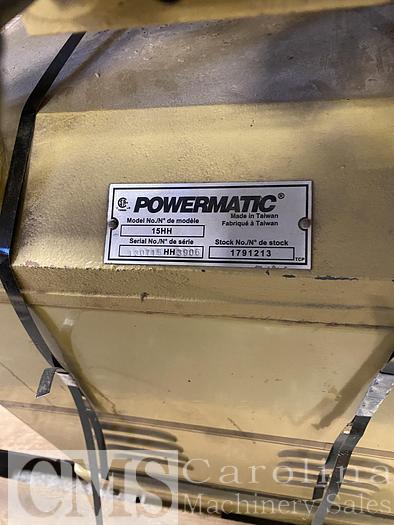Used Powermatic 15 HH Planer