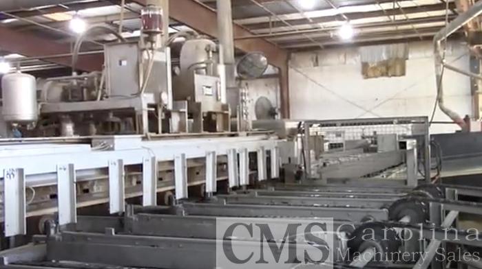 Used Paul AB920 Rip Saw with Infeed & Outfeed