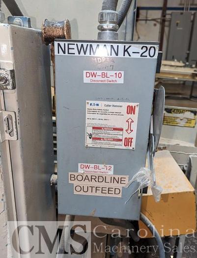 Used Newman K-20 Trim Saw w/ Infeed & Outfeed