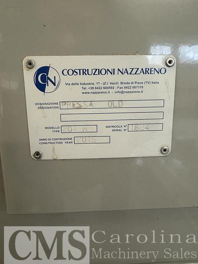 Used 2015 Costruzioni Nazzareno Model 201 M Log Press