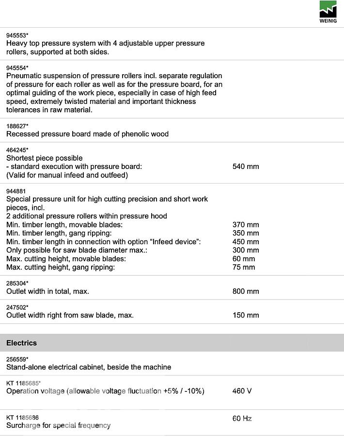 Used 2012 Raimann KR450M Gang Rip Saw with Infeed