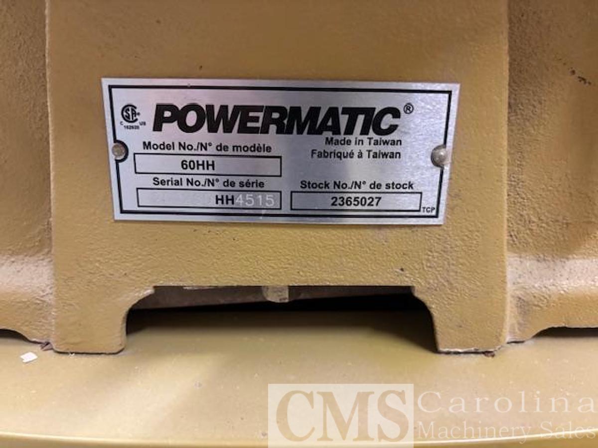 Used Powermatic  60 HH Jointer