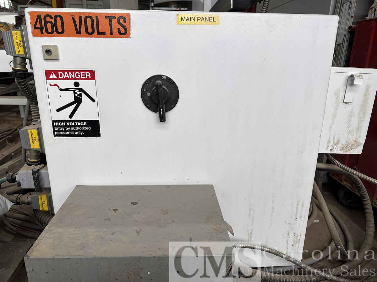 Used Raimann KM310M Gang Rip Saw with Infeed and outfeed