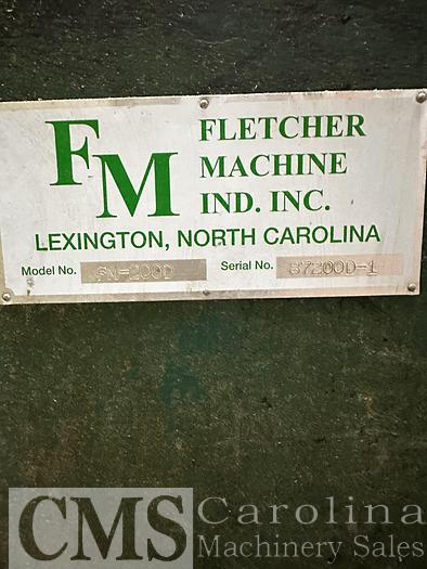 Used 1984 Fletcher FM200D Double End Tenniner