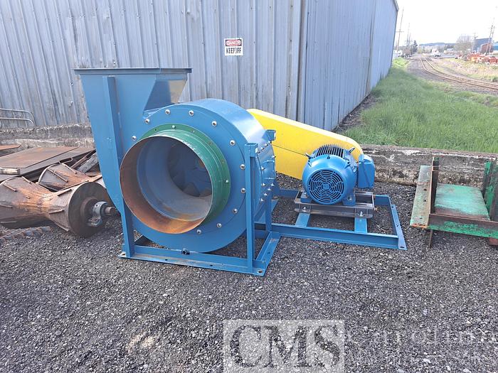 Used Twin City Fan & Blower 100 HP Blower with 9 ' Cyclone