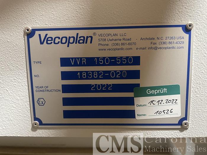 Used 2022 Vecoplan CVR-150-550 Vibrating Conveyor