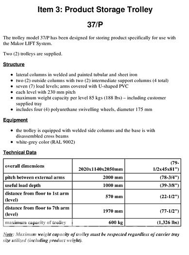 Used 2018 Makor START-ONE M/P Spray Sytem