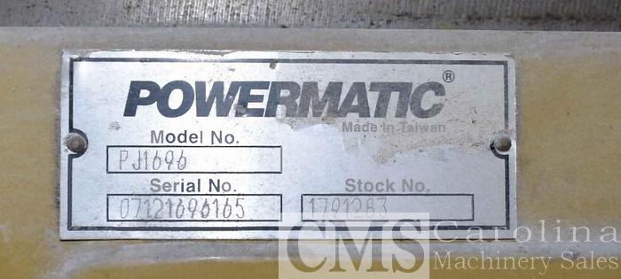 Used Powermatic Model PJ1696 Jointer