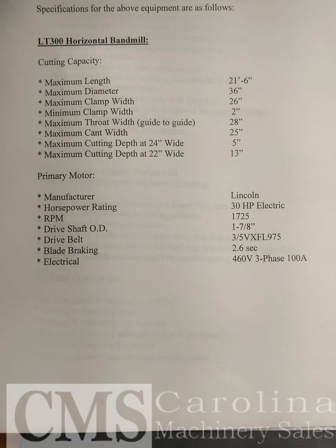 Used 2006 Wood-Mizer LT300 with Twin Blade Edger