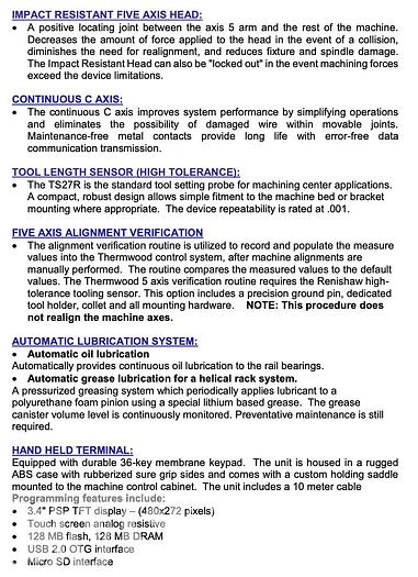 Used 2022 Thermwood M90-510 5-Axis CNC Router