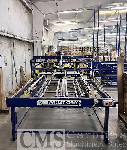 Used 2022 Pallet Chief PC II 48x48 Nailer with Stacker