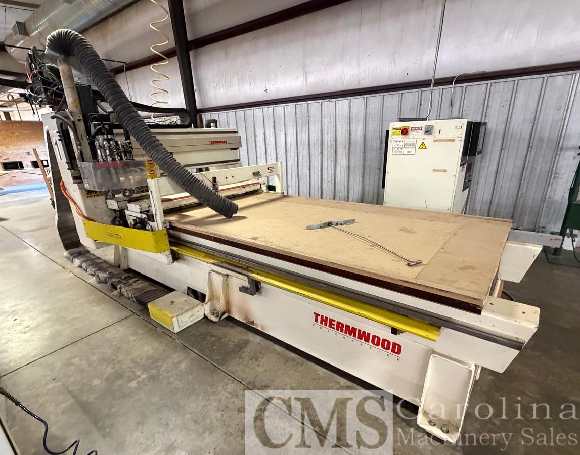 Used 2002 Thermwood Model C53 CNC Router with Roller Hold Down
