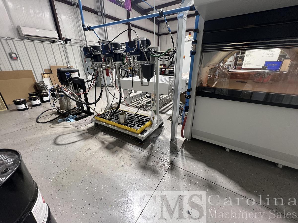 Used Cefla Mito Sprayer Finishing Line with UV Ovens