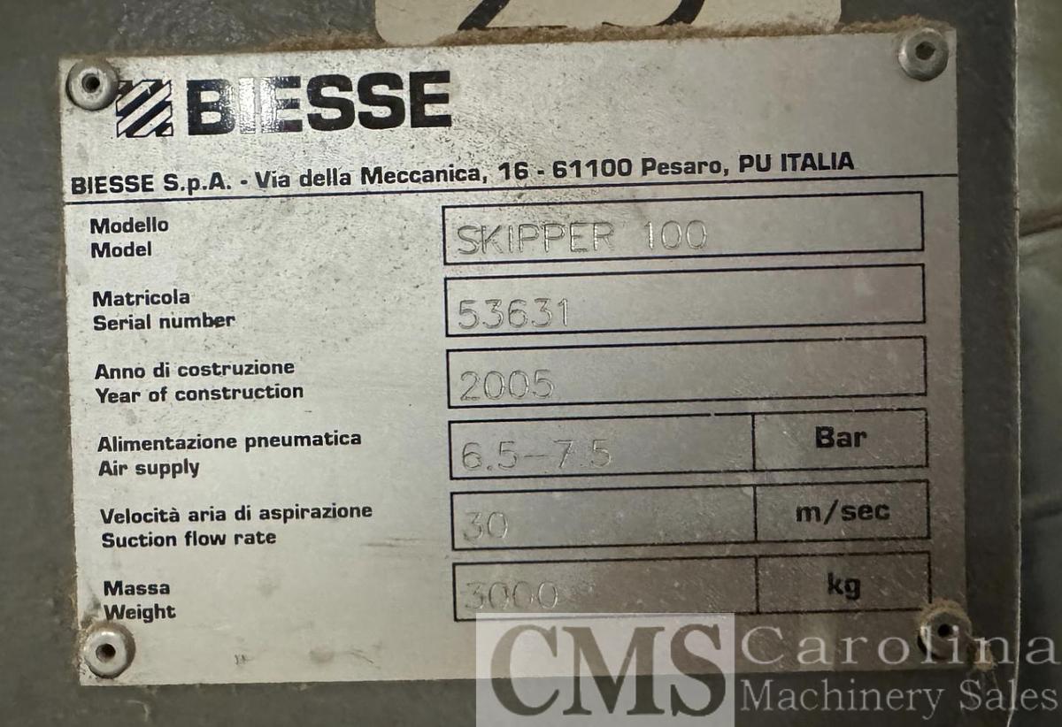 Used 2005 Biesse Skipper 100 CNC