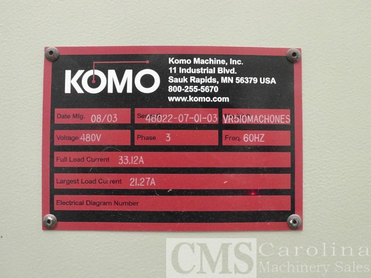 Used 2003 Komo VR510 Mach One CNC Router
