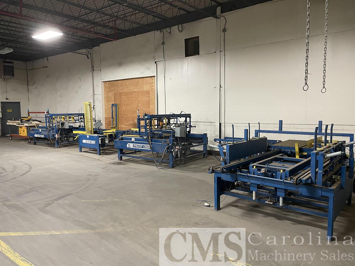 Used Pallet Chief PC IV Nailer with Deluxe Stacker