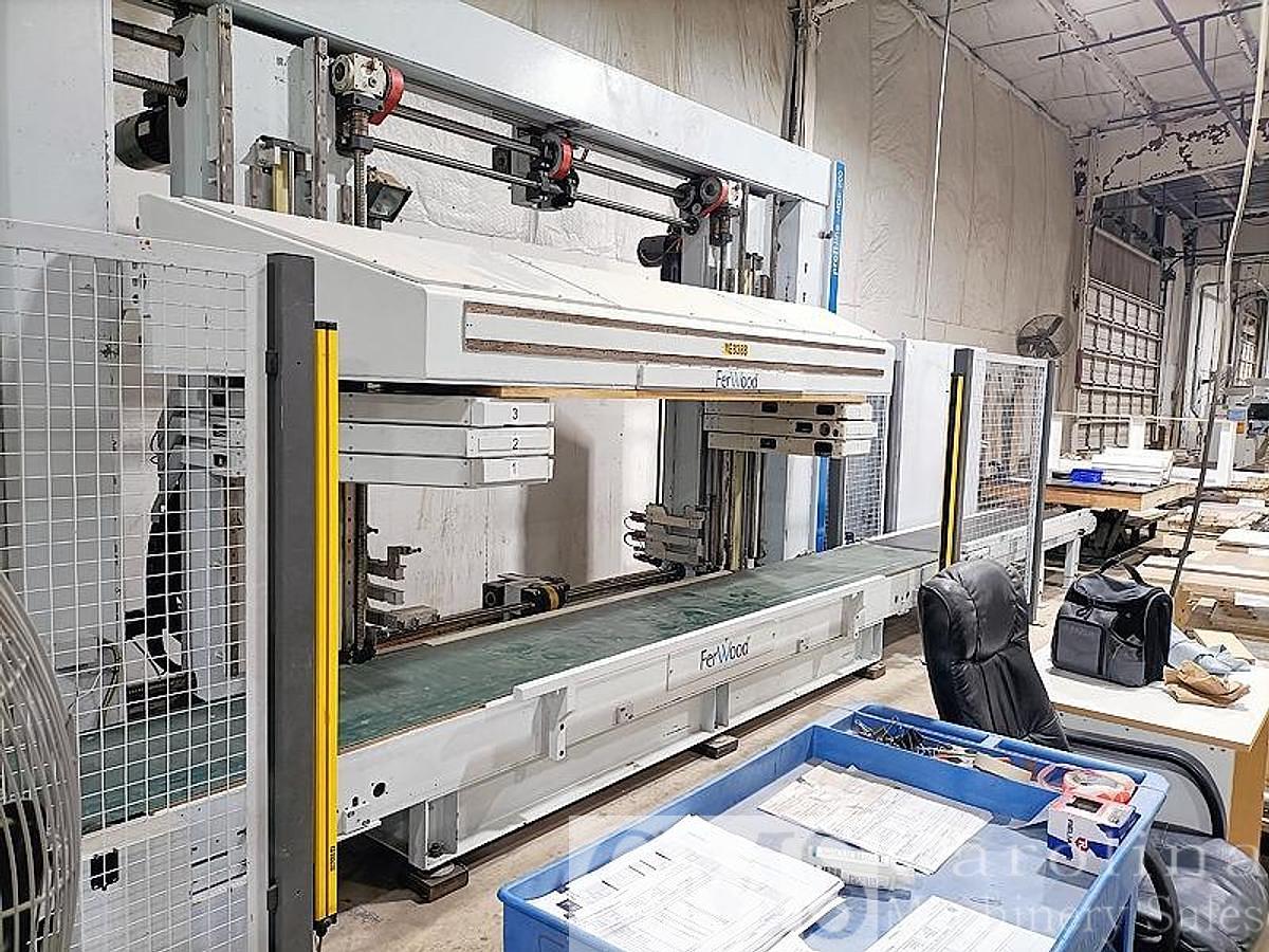 Used Homag / Ligmatech MDE 200 Feed Through Case Clamp