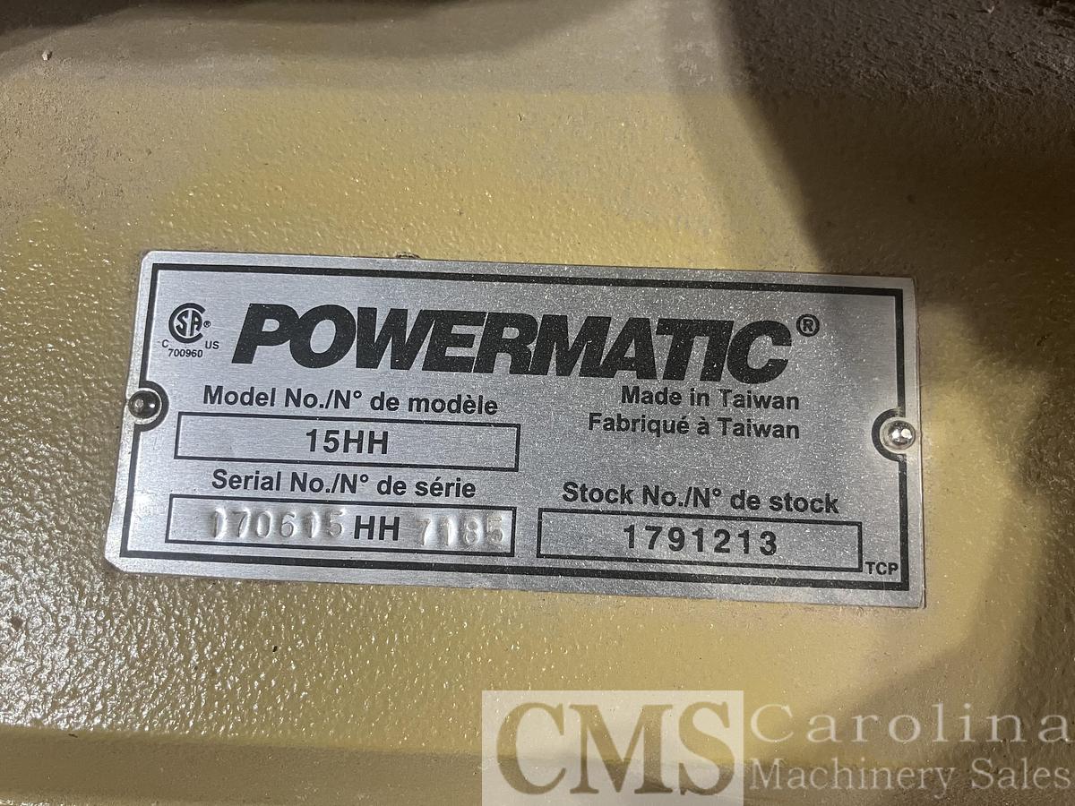 Used Powermatic  15 HH Planer