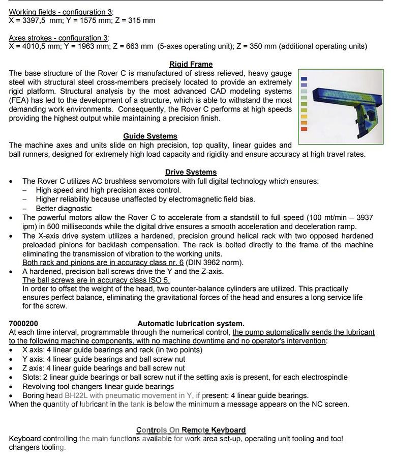 Used Biesse Rover C6.40FT 5-Axis CNC Router
