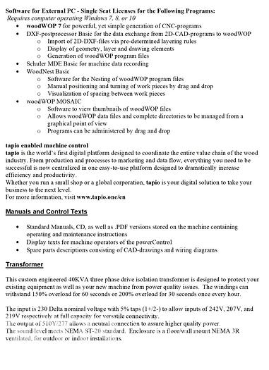 Used 2019 Homag Centateq N-300 CNC Router