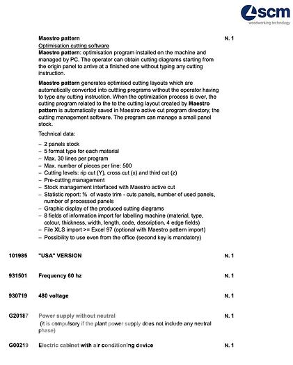 Used 2022 Gabbiani G2 Panel Saw