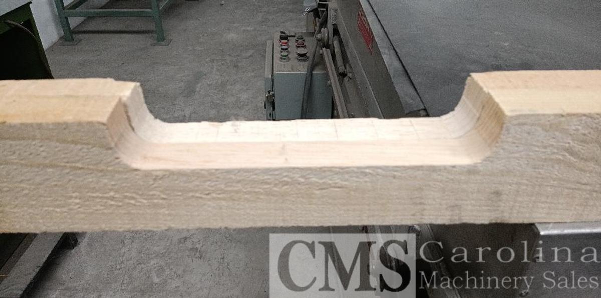 Used Custom Built Single Head Pallet Stringer Notcher