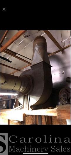 Used Unknown  10 HP Dust Fan with Ductwork