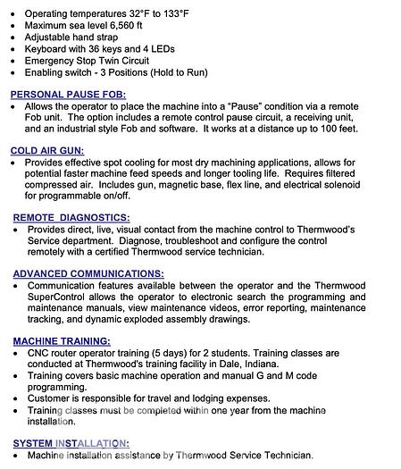 Used 2022 Thermwood M90-510 5-Axis CNC Router