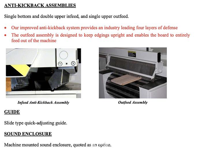 Used 2022 Mereen Johnson Model 312 DC Gang Rip Saw