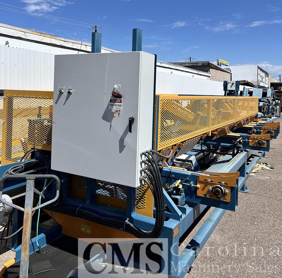 Used Baker Complete Cant Chop Line Trim Saw Notcher Gang Saw