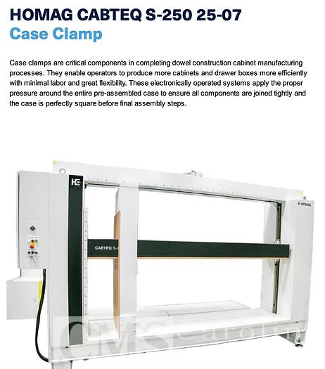 Used 2021 Homag Cabteq S-250 Clamp