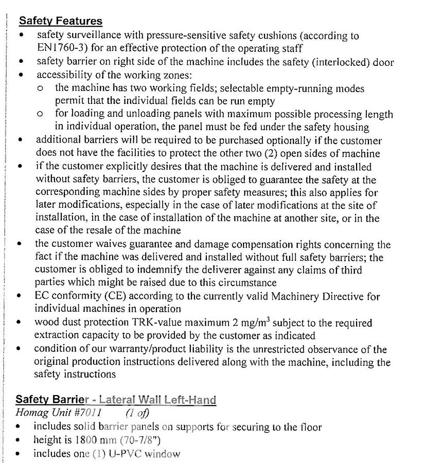 Used 2015 Homag Vantage BMG 311 CNC Router
