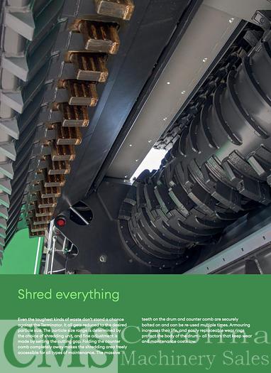 Used 2018 Komptech Terminator 6000S Mobile Shredder