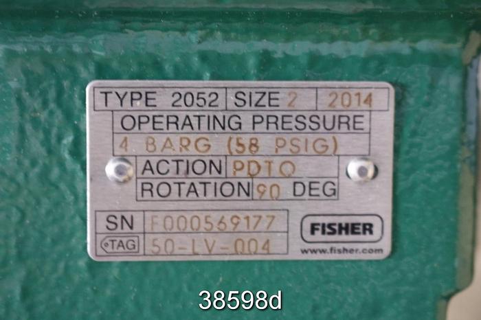 Unused Fisher V150 Ser B 8" Vee-ball Valve, #38598
