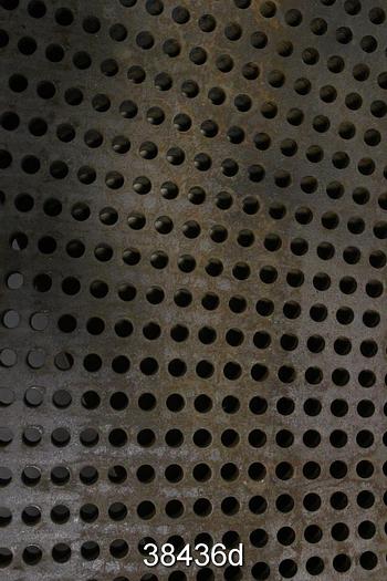 Used Black Clawson Hydrapulper Extraction Plate, 56" OD, 32.5" ID, 0.25" Hole Size #38436