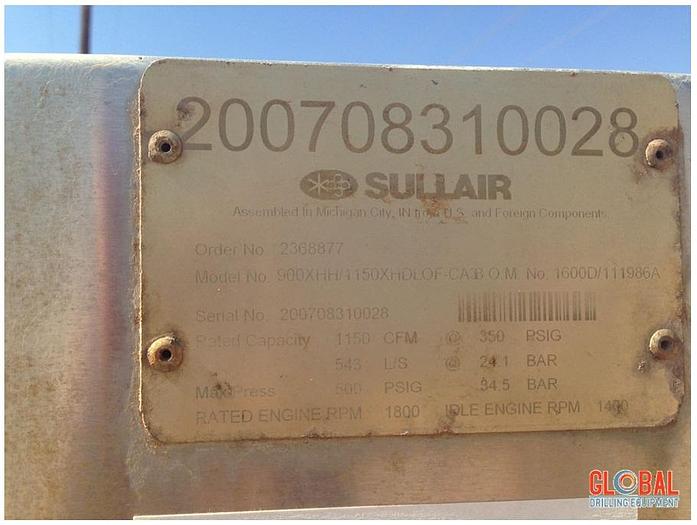 Used Item 0635 : Sullair 900XHH / 1150 XHDL Air Compressor – SOLD