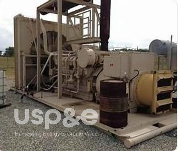 Used 1 MW 2008 New Caterpillar G3516 Natural Gas Generator Sets